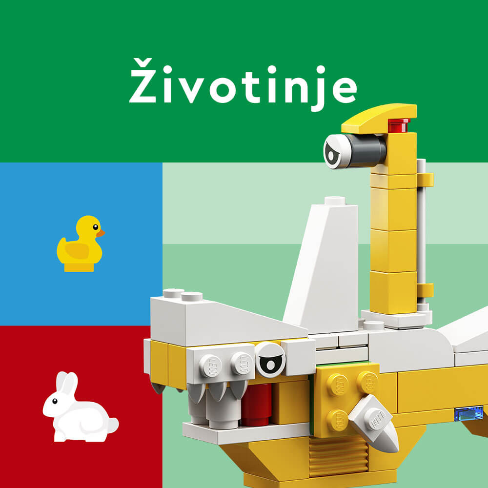 LEGO kockice od kojih možeš sastaviti razne životinje